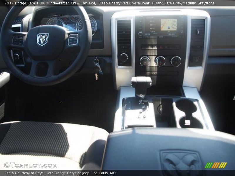 Deep Cherry Red Crystal Pearl / Dark Slate Gray/Medium Graystone 2012 Dodge Ram 1500 Outdoorsman Crew Cab 4x4