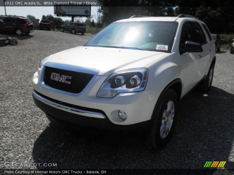 White Diamond Tricoat / Ebony 2012 GMC Acadia SL