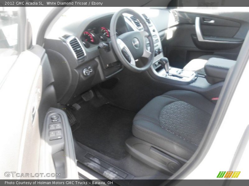 White Diamond Tricoat / Ebony 2012 GMC Acadia SL