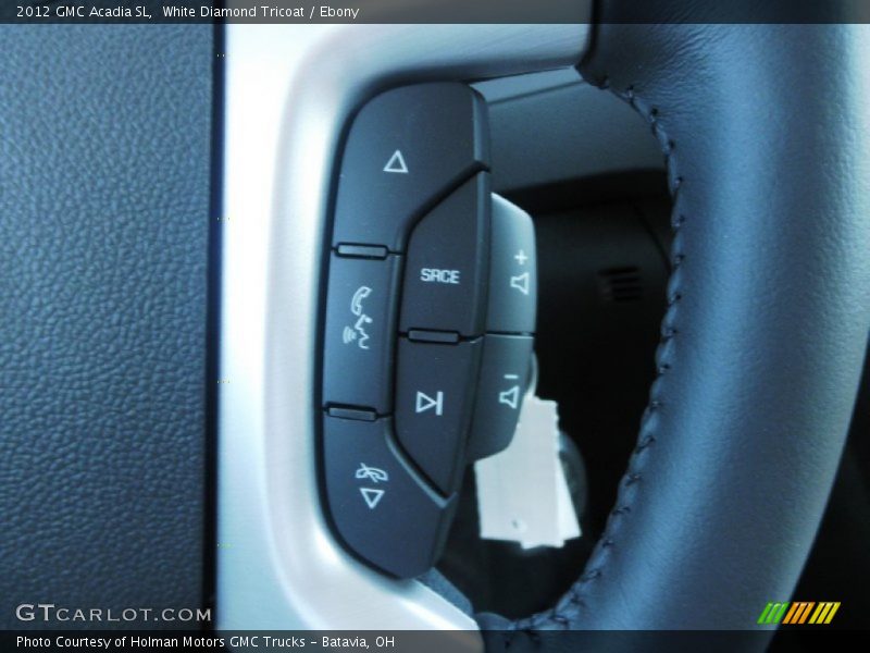 White Diamond Tricoat / Ebony 2012 GMC Acadia SL