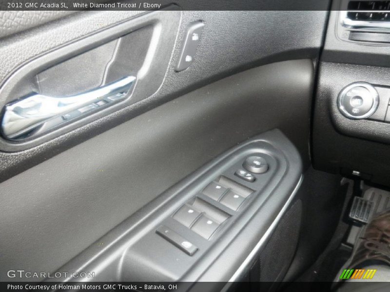 White Diamond Tricoat / Ebony 2012 GMC Acadia SL