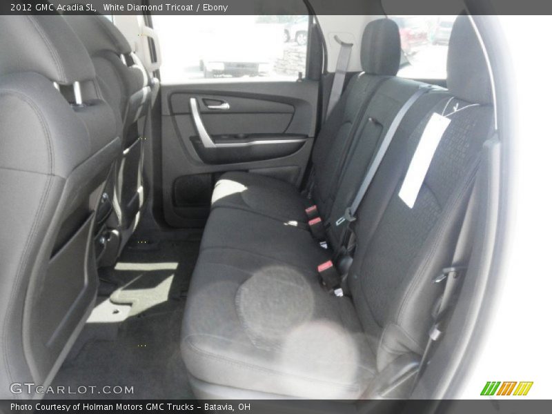 White Diamond Tricoat / Ebony 2012 GMC Acadia SL
