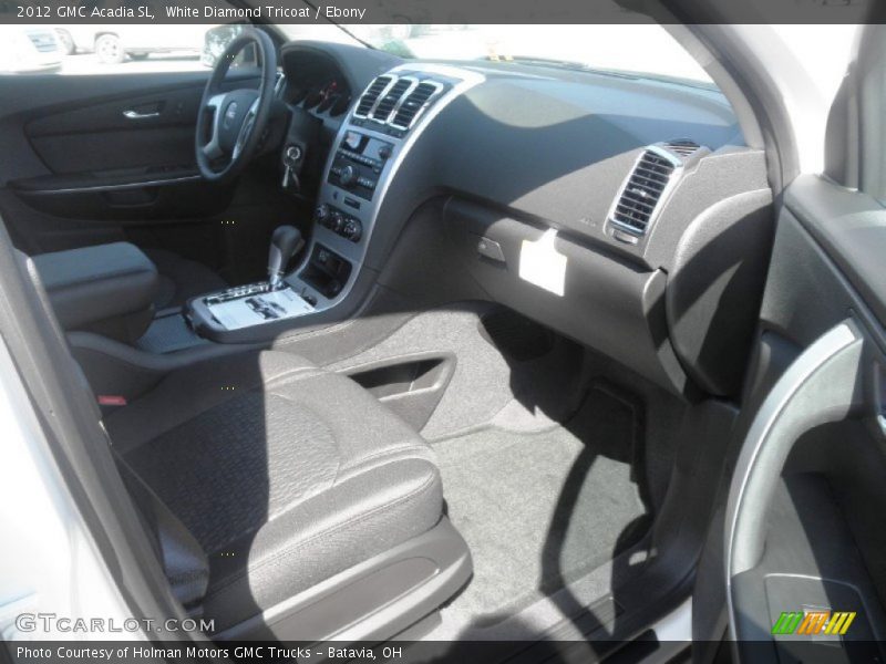 White Diamond Tricoat / Ebony 2012 GMC Acadia SL