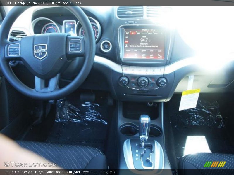 Bright Red / Black 2012 Dodge Journey SXT