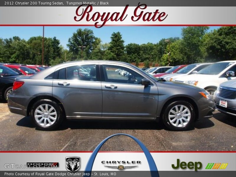 Tungsten Metallic / Black 2012 Chrysler 200 Touring Sedan