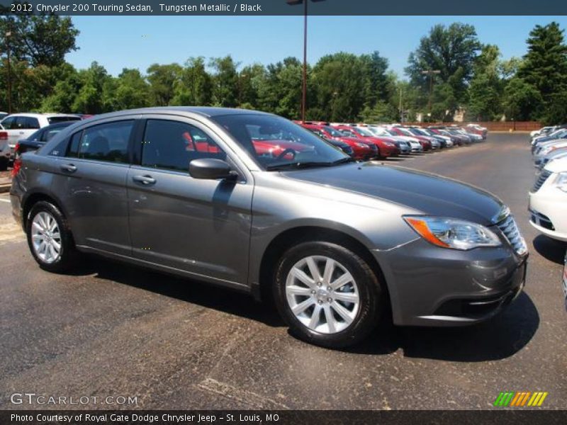 Tungsten Metallic / Black 2012 Chrysler 200 Touring Sedan