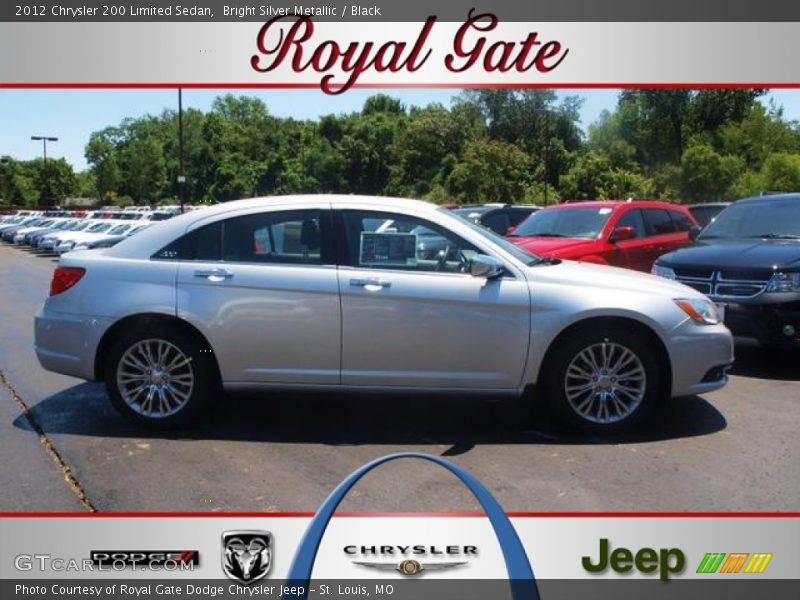 Bright Silver Metallic / Black 2012 Chrysler 200 Limited Sedan