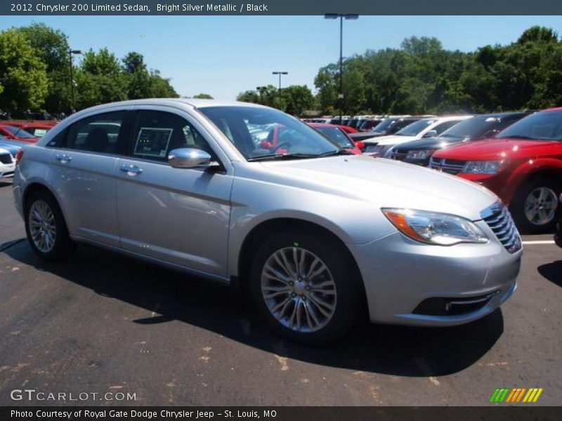 Bright Silver Metallic / Black 2012 Chrysler 200 Limited Sedan
