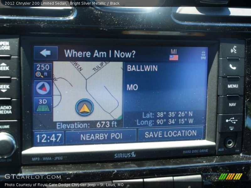 Bright Silver Metallic / Black 2012 Chrysler 200 Limited Sedan