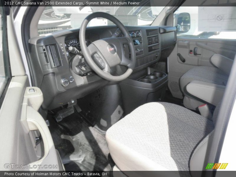 Summit White / Medium Pewter 2012 GMC Savana Van 2500 Extended Cargo