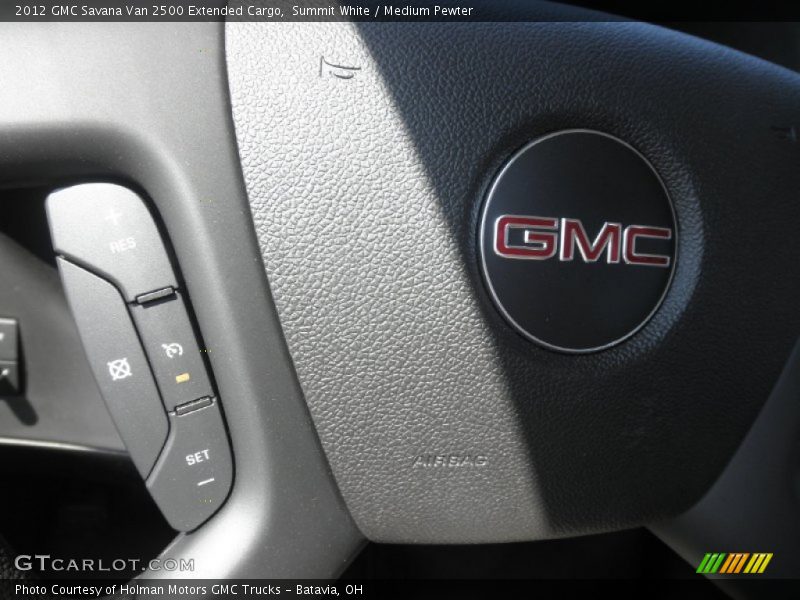Summit White / Medium Pewter 2012 GMC Savana Van 2500 Extended Cargo