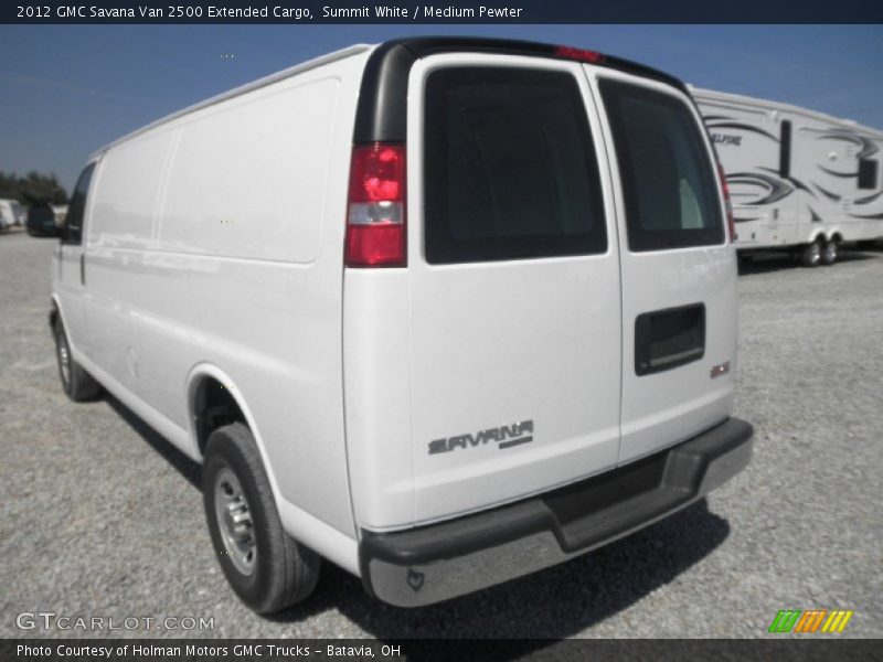 Summit White / Medium Pewter 2012 GMC Savana Van 2500 Extended Cargo
