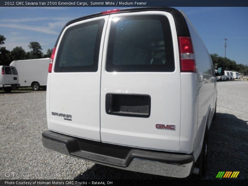 Summit White / Medium Pewter 2012 GMC Savana Van 2500 Extended Cargo