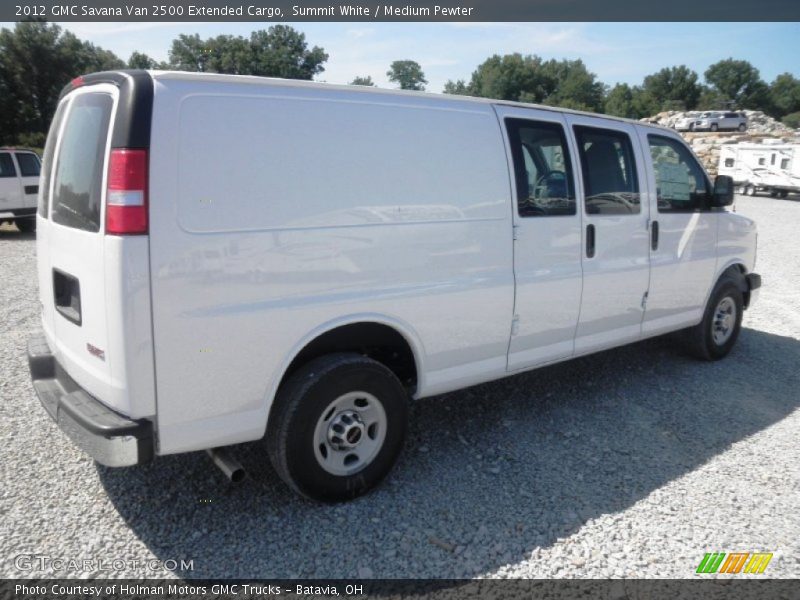 Summit White / Medium Pewter 2012 GMC Savana Van 2500 Extended Cargo