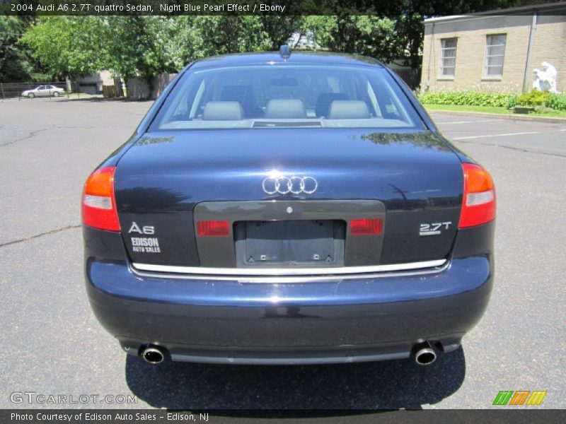 Night Blue Pearl Effect / Ebony 2004 Audi A6 2.7T quattro Sedan