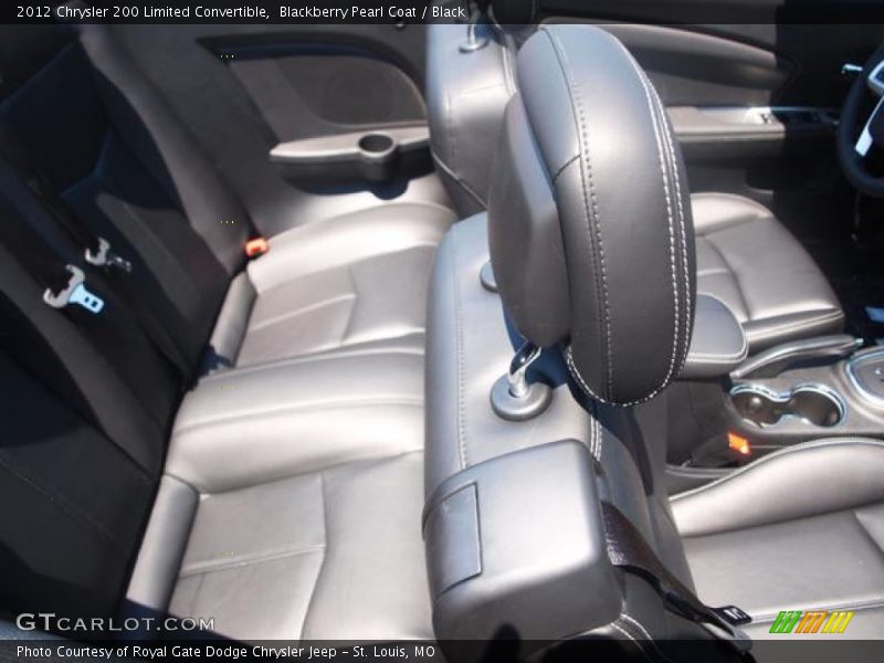 Blackberry Pearl Coat / Black 2012 Chrysler 200 Limited Convertible