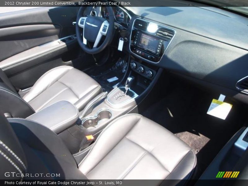Blackberry Pearl Coat / Black 2012 Chrysler 200 Limited Convertible