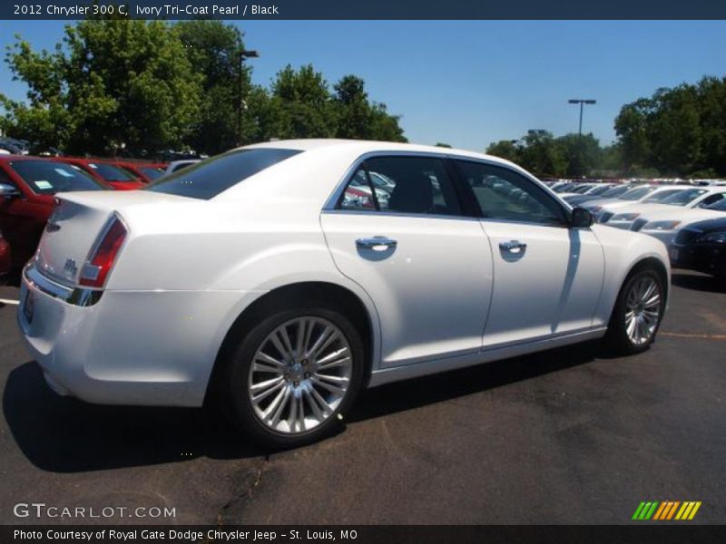 Ivory Tri-Coat Pearl / Black 2012 Chrysler 300 C