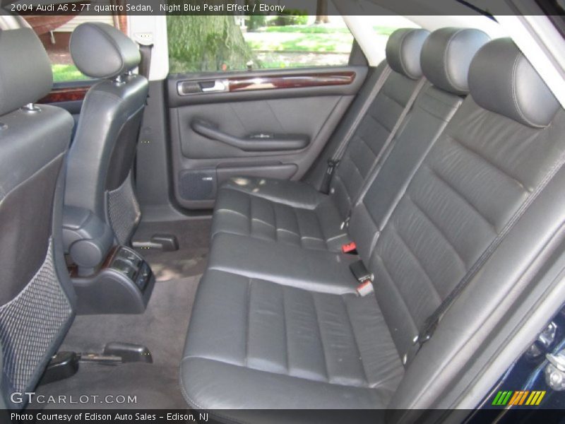 Rear Seat of 2004 A6 2.7T quattro Sedan