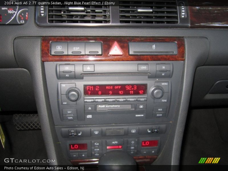 Night Blue Pearl Effect / Ebony 2004 Audi A6 2.7T quattro Sedan