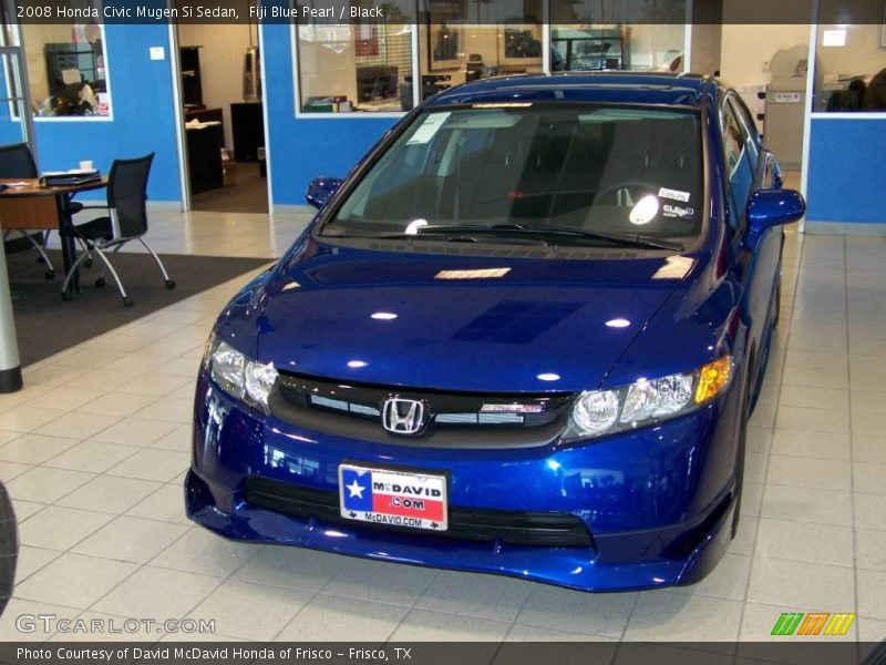 Fiji Blue Pearl / Black 2008 Honda Civic Mugen Si Sedan