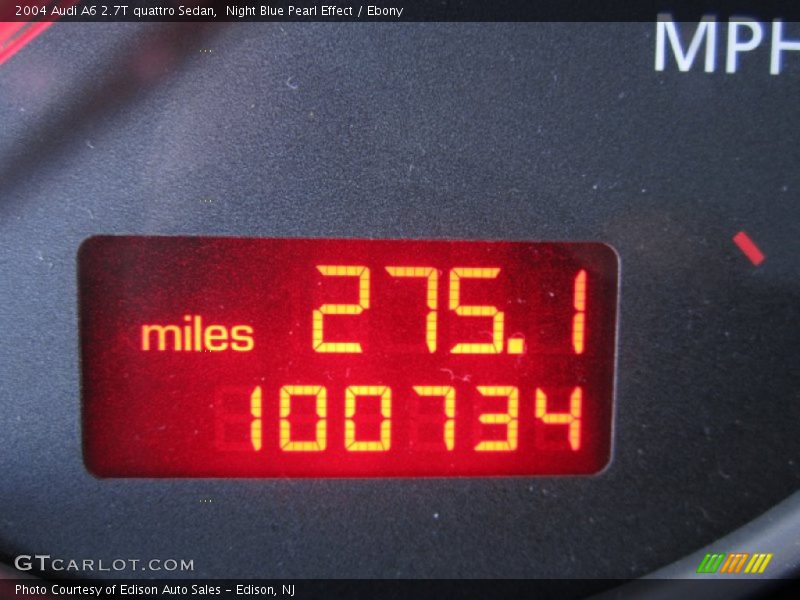 Night Blue Pearl Effect / Ebony 2004 Audi A6 2.7T quattro Sedan