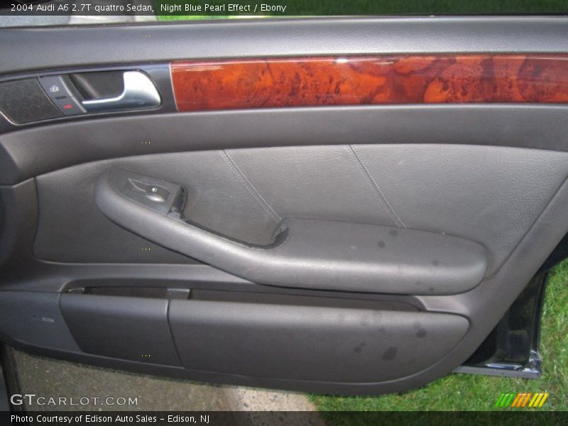 Night Blue Pearl Effect / Ebony 2004 Audi A6 2.7T quattro Sedan