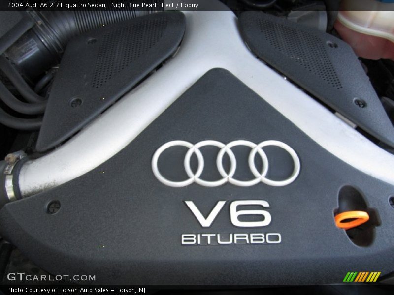 Night Blue Pearl Effect / Ebony 2004 Audi A6 2.7T quattro Sedan