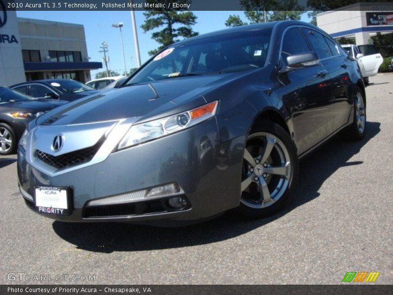 Polished Metal Metallic / Ebony 2010 Acura TL 3.5 Technology