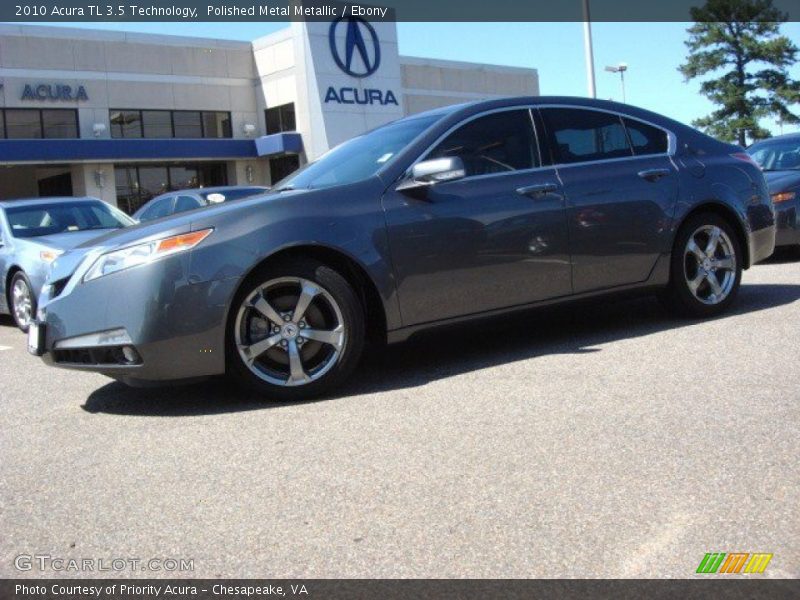 Polished Metal Metallic / Ebony 2010 Acura TL 3.5 Technology