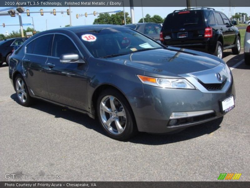 Polished Metal Metallic / Ebony 2010 Acura TL 3.5 Technology