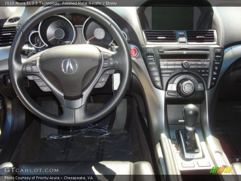 Polished Metal Metallic / Ebony 2010 Acura TL 3.5 Technology