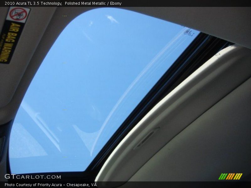 Polished Metal Metallic / Ebony 2010 Acura TL 3.5 Technology