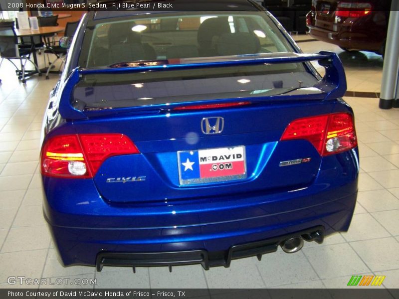 Fiji Blue Pearl / Black 2008 Honda Civic Mugen Si Sedan