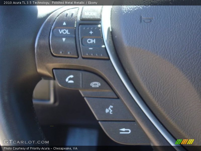 Polished Metal Metallic / Ebony 2010 Acura TL 3.5 Technology