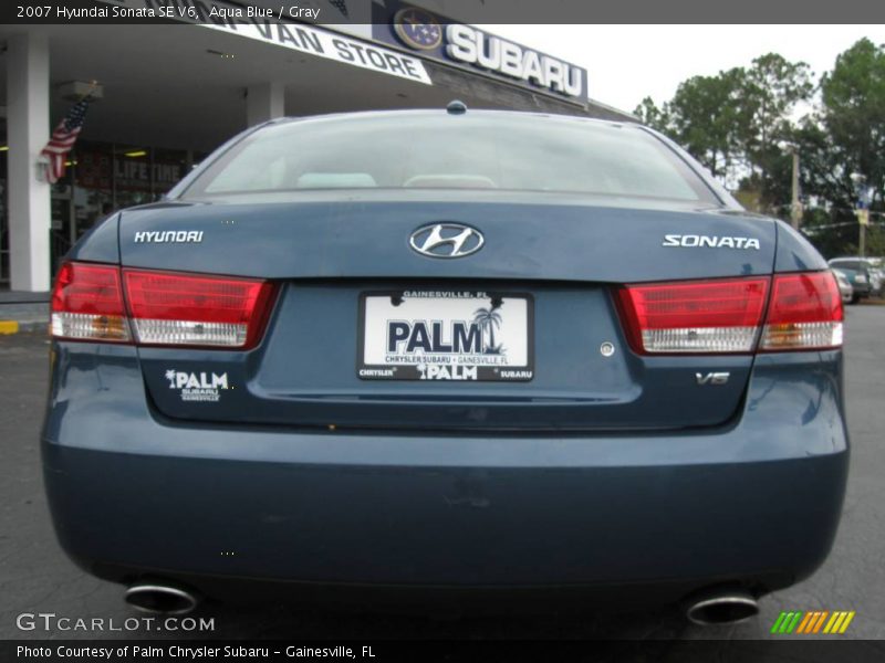 Aqua Blue / Gray 2007 Hyundai Sonata SE V6