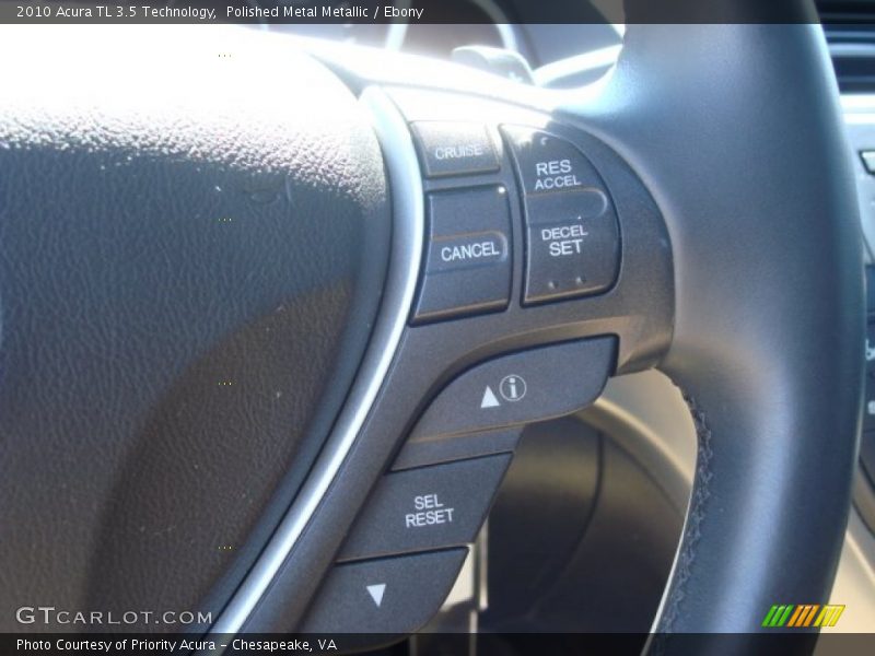 Polished Metal Metallic / Ebony 2010 Acura TL 3.5 Technology