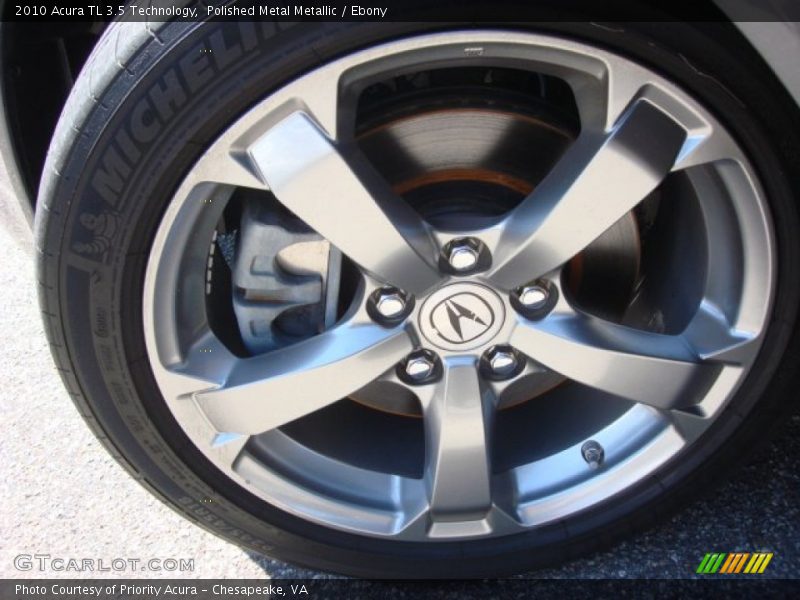Polished Metal Metallic / Ebony 2010 Acura TL 3.5 Technology