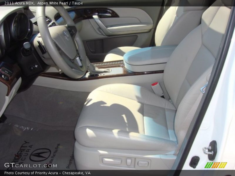 Aspen White Pearl / Taupe 2011 Acura MDX