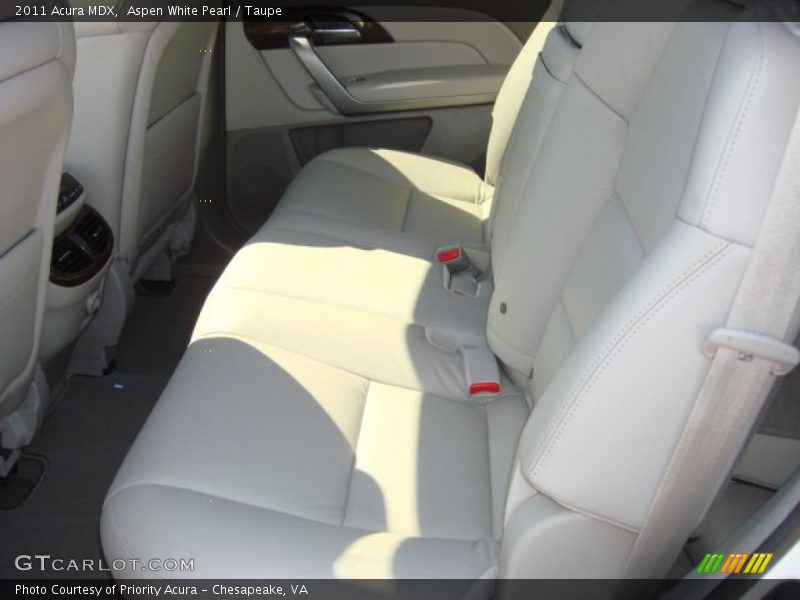 Aspen White Pearl / Taupe 2011 Acura MDX
