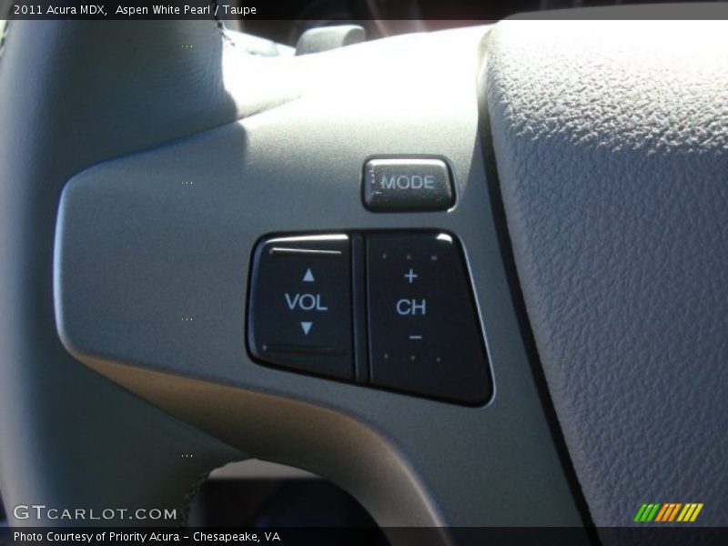 Aspen White Pearl / Taupe 2011 Acura MDX