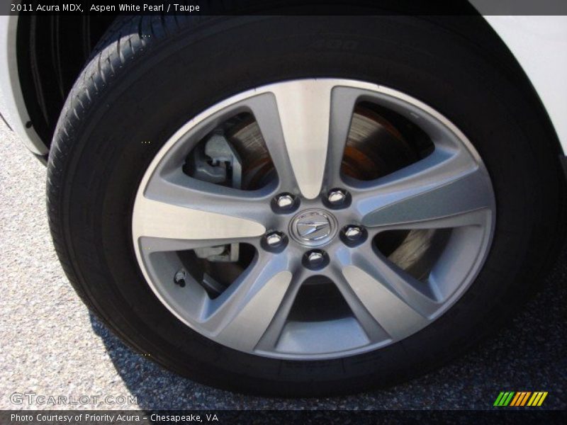 Aspen White Pearl / Taupe 2011 Acura MDX