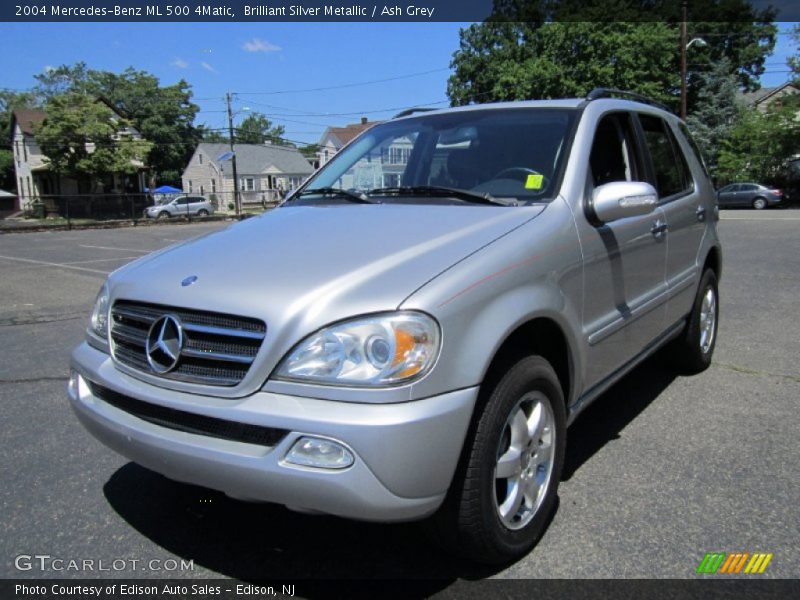 Brilliant Silver Metallic / Ash Grey 2004 Mercedes-Benz ML 500 4Matic