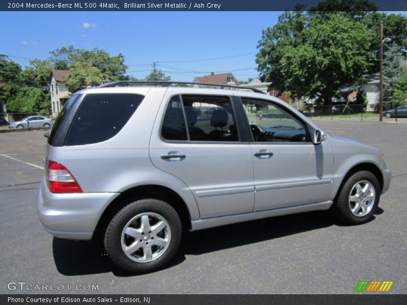 Brilliant Silver Metallic / Ash Grey 2004 Mercedes-Benz ML 500 4Matic