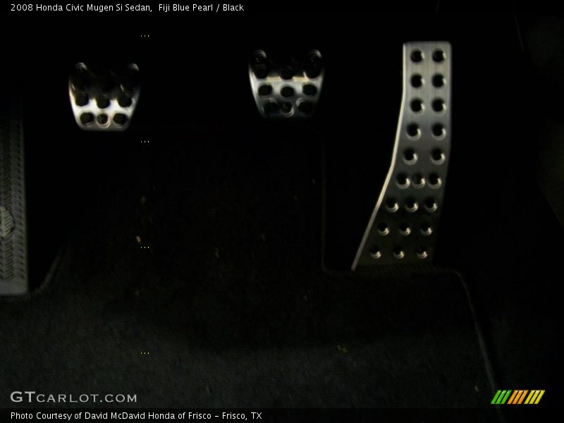 Fiji Blue Pearl / Black 2008 Honda Civic Mugen Si Sedan