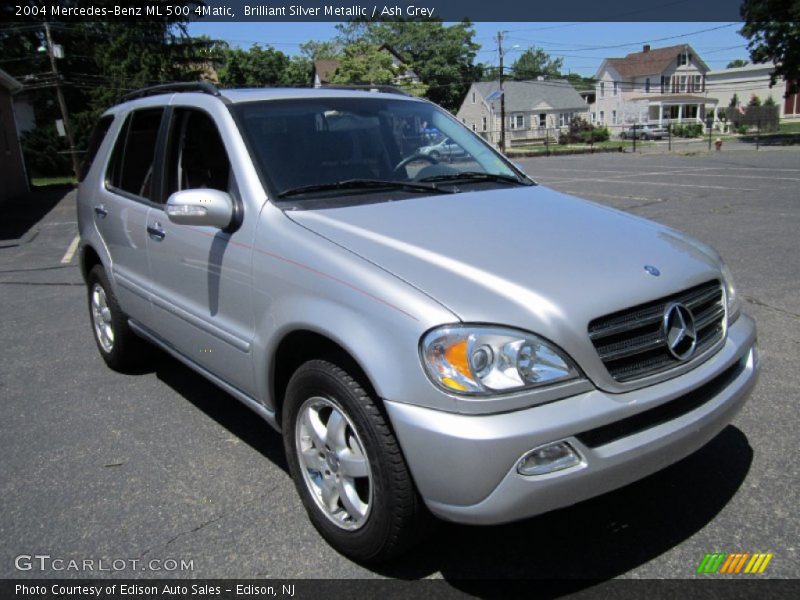 Brilliant Silver Metallic / Ash Grey 2004 Mercedes-Benz ML 500 4Matic