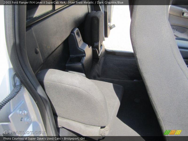 Silver Frost Metallic / Dark Graphite/Blue 2003 Ford Ranger FX4 Level II SuperCab 4x4