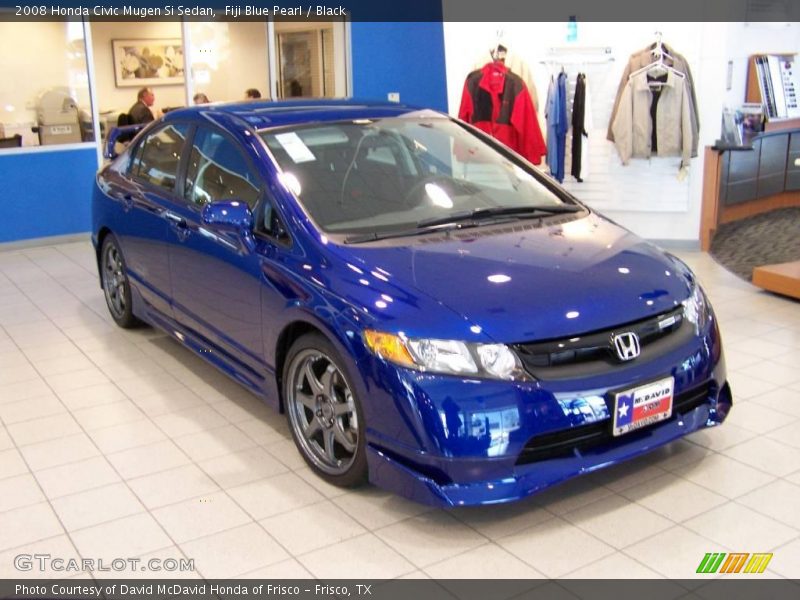 Fiji Blue Pearl / Black 2008 Honda Civic Mugen Si Sedan
