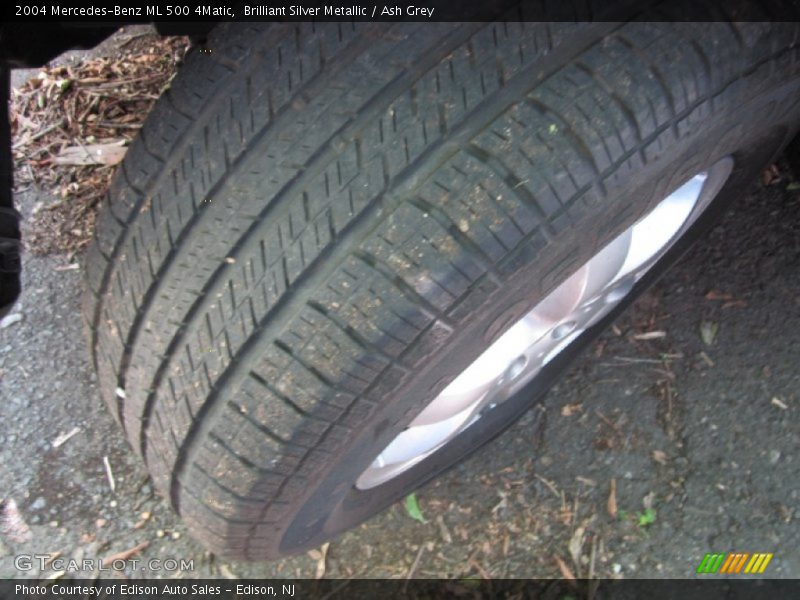 Brilliant Silver Metallic / Ash Grey 2004 Mercedes-Benz ML 500 4Matic