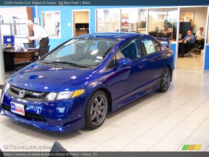 Fiji Blue Pearl / Black 2008 Honda Civic Mugen Si Sedan